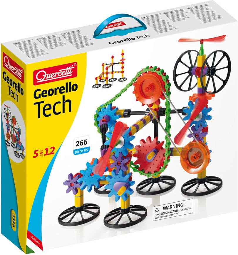 Juego Educativo QUERCETTI Building Georello Tech 266 pz (Edad Mínima: 5 Años - 40 x 34 x 9 cm)