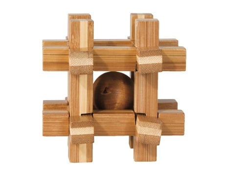 Puzzle FRIDOLIN (Madera - Marrón - 9 x 9 x 9 cm)