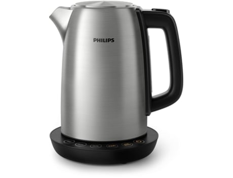 Philips Avance Collection Jarra de metal de 1,7 l con control de temperatura. y tapa con resorte