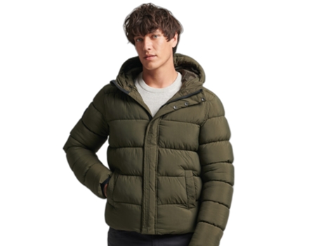 Abrigo para Hombre SUPERDRY (S - Poliéster - Multicolor)