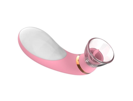 Vibrador de succión para lamer la lengua recargable 2 en 1 para mujeres (rosa) VEANXIN