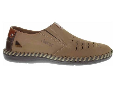 Zapatos RIEKER Hombre (Marrón - Material Sintético -43)