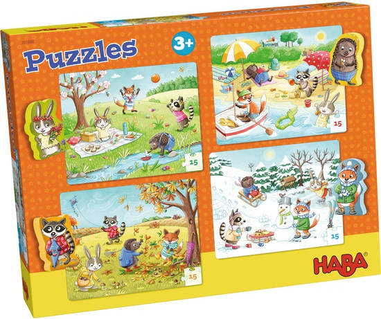 Haba Rompecabezas Puzzle flora fauna niños seasons 3 301888