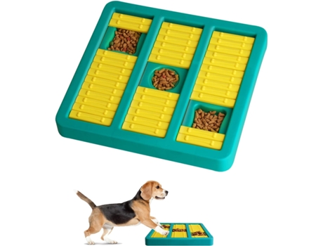 Smart Dog Toys Dog Puzzle Dog Training Games Feeder con rompecabezas inteligente antideslizante, juguetes interactivos que mejoran el IQ Puzzle Bow...