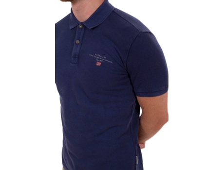 Polo de Hombre NAPAPIJRI Algodón Azul (S)