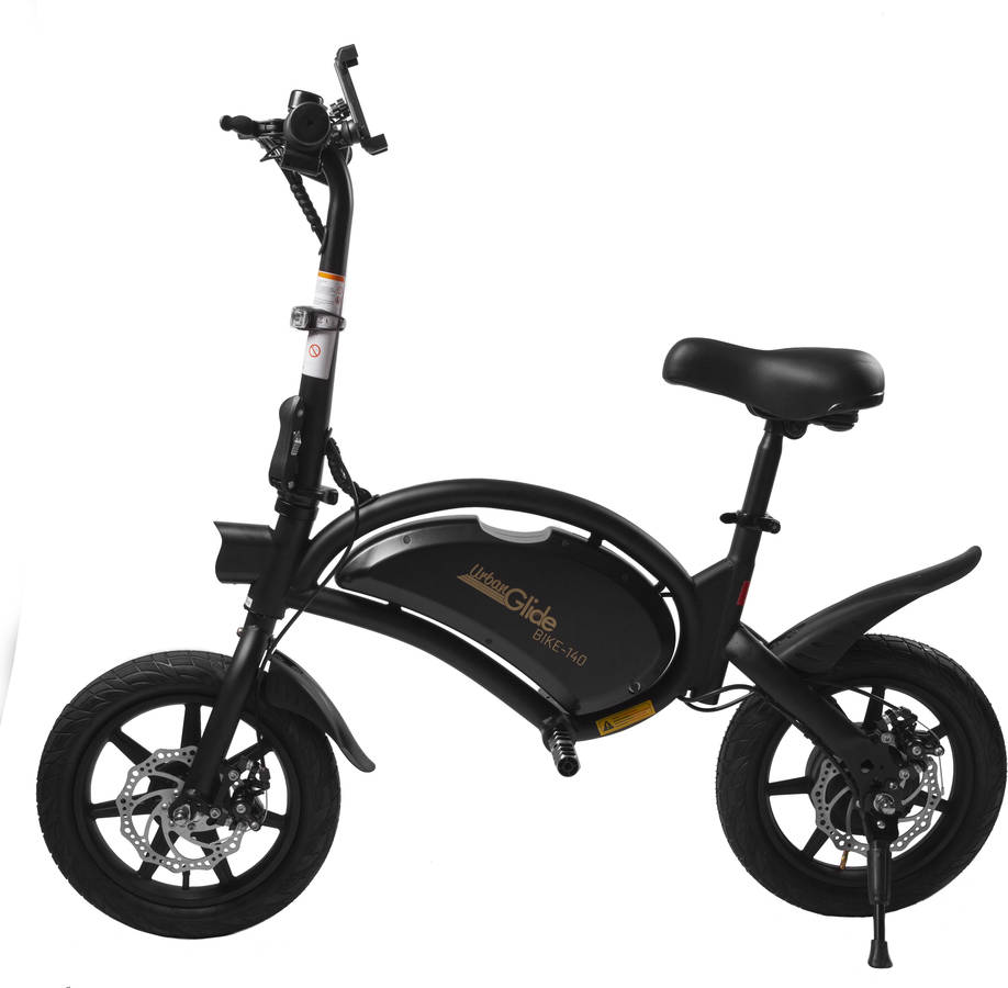 Bicicleta Eléctrica URBANGLIDE Ebike 140 6Ah Negro (Velocidad Máx: 25Km/h - Autonomia: 18Km)