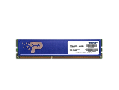 Memória Ram Memória PATRIOT Psd38G16002H Ddr3 Cl11 8 Gb