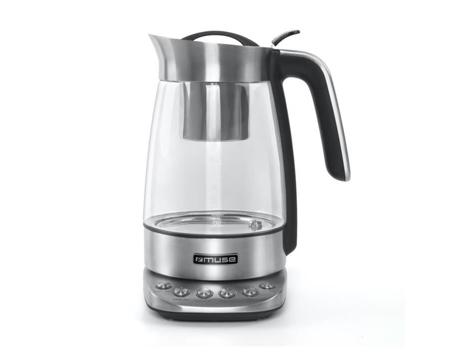 MUSE Ms-320 T Hervidor con Capacidad de 1,2 L 2200W Canasta de Té Extraíble Autolimpiante