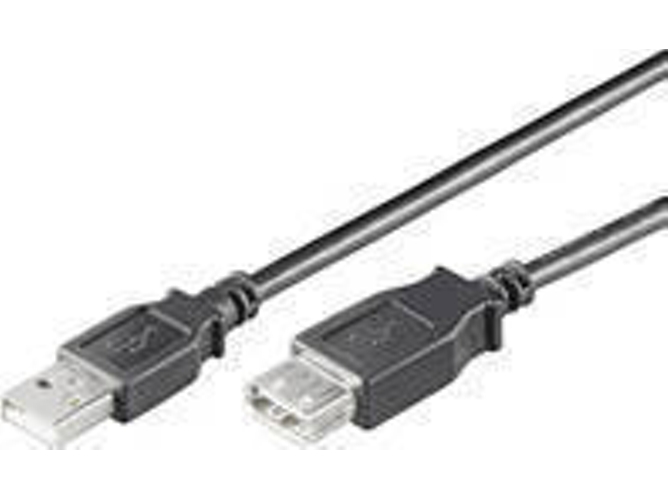 Cable USB GOOBAY (USB - 5 m - Negro)