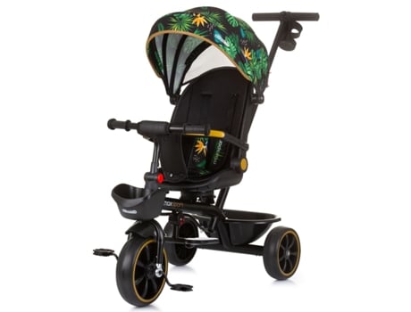 Triciclo con Capota y Mango Parental MAX SPORT jungle CHIPOLINO