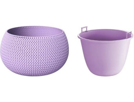 Maceta PROSPERPLAST Splofy Bowl (Morado - 47.8 x 47.8 x 30 cm)