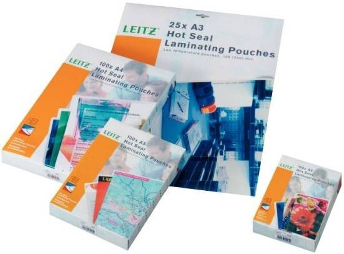 Fundas de Plastificar LEITZ Pouches EVA Transparente (25 un - A4)