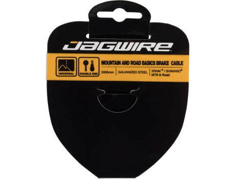 Cable de Freno JAGWIRE Basics Mountain & Road Brake Cable-Galvanized-1.6X2000Mm-Sram/Shimano Mtb & Road (Multicolor-TU)