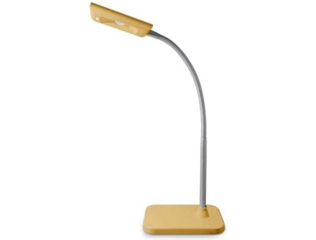 Wonderlamp Wf000020 Flexo led 3w luz 5000k cabezal orientable y reducido tamaño mod. amidala color amarillo de mesa 3