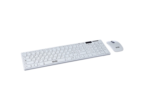 Tastiera LINK Slim Con Mouse Inalámbrico Blanco LINK