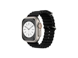 GIFT4ME Correa de Silicona Ocean Wave para Apple Watch Ultra 2 Negra