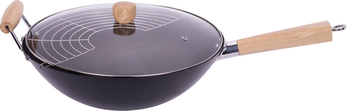 Wok Acero Carbono 35 cm Inducción SMILE