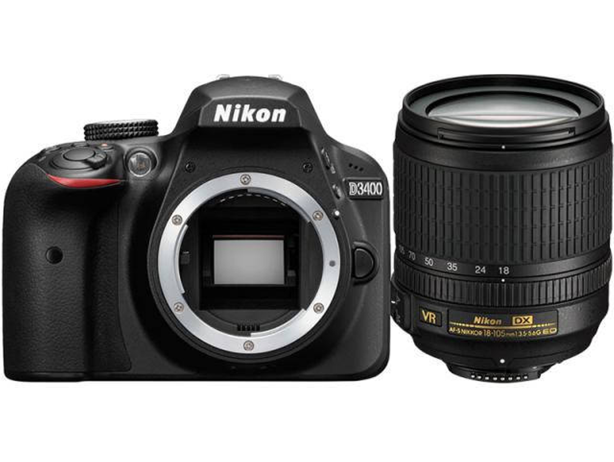 Camara Nikon D3400 Af-s Dx 10-24mm + 3 Lentes Dif Modelos