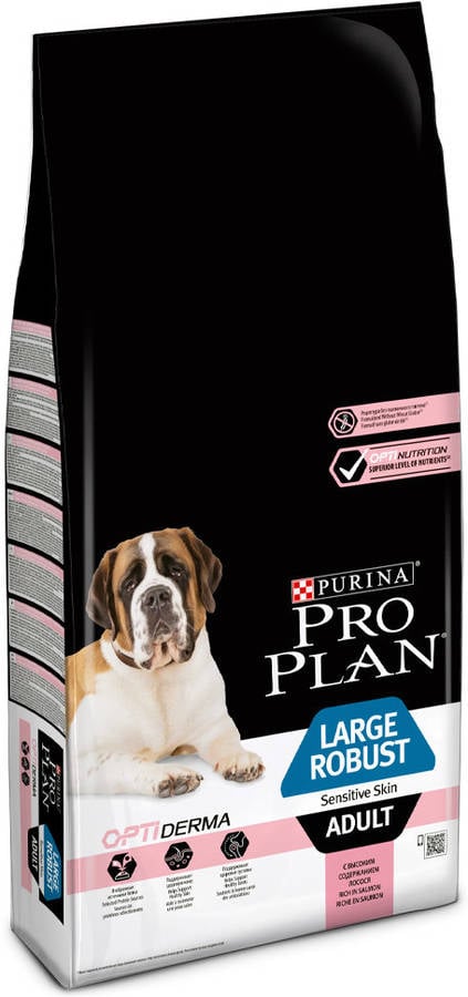 Purina Pro Plan large adult robust derma pienso para perro grande piel y pelaje con saco 14kg optiderma sensitive skin seco razas sabor