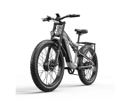 Bicicleta eléctrica SHENGMILO S600 2000W Motor dual 17.5Ah Batería Samsung 50 km/h 26 pulgadas Neumáticos grandes Gris