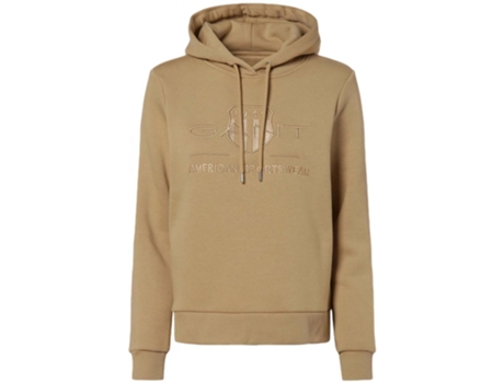 Sudadera de Mujer GANT Capucha Reg Tonal Shield Beige (M)