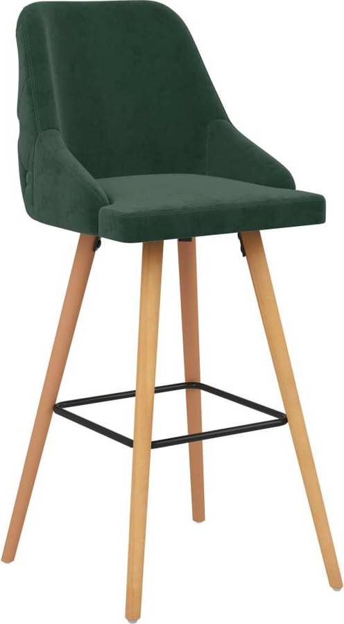 Sillas de Bar VIDAXL 289465 (Verde - Terciopelo - 48 x 55 x 106 cm)