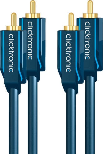 Cable de Audio CLICKTRONIC (RCA - 10 m - Azul)