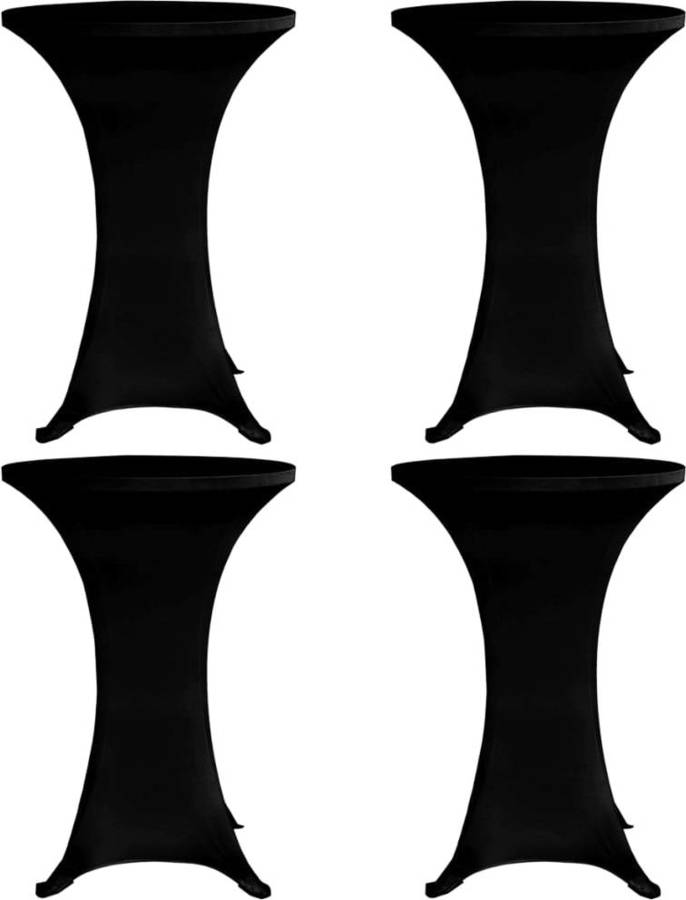 Mantel VIDAXL Elástico para Mesa (Negro - 60 cm)