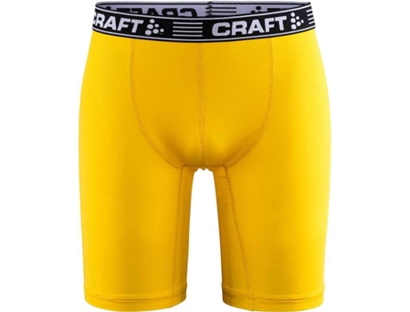 Ropa interior para Hombre CRAFT Pro Control 9´´ Amarillo para Fútbol (L)