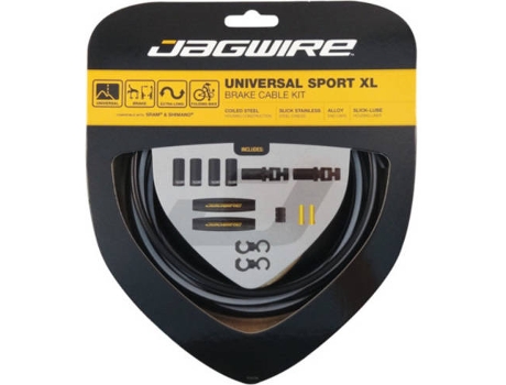 Kit de Cables de Freno JAGWIRE Universal Sport Brake Xl Kit-Reflective (Negro - TU)