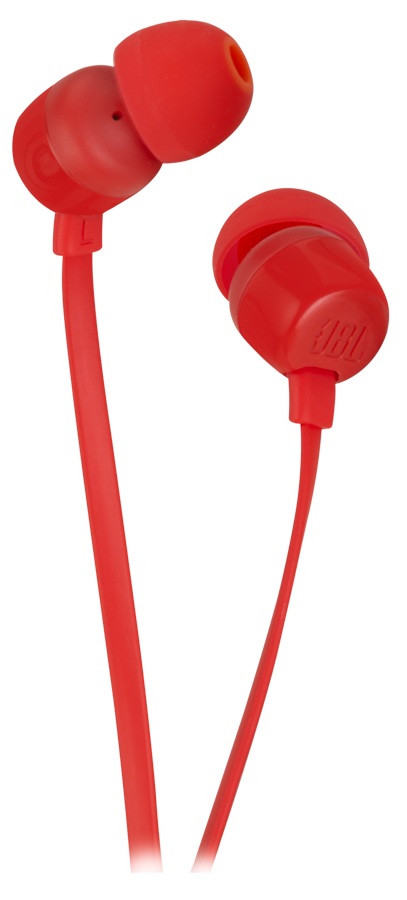 Auriculares con Cable JBL T 110 (In Ear - Micrófono - Rojo)