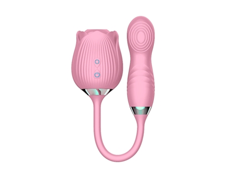 Vibrador de masaje de succión de rosa multifrecuencia para mujer (rosa) VEANXIN