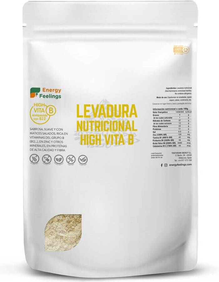 Levadura Nutricional En Copos con Vitamina B ENERGY FEELINGS (1 kg)