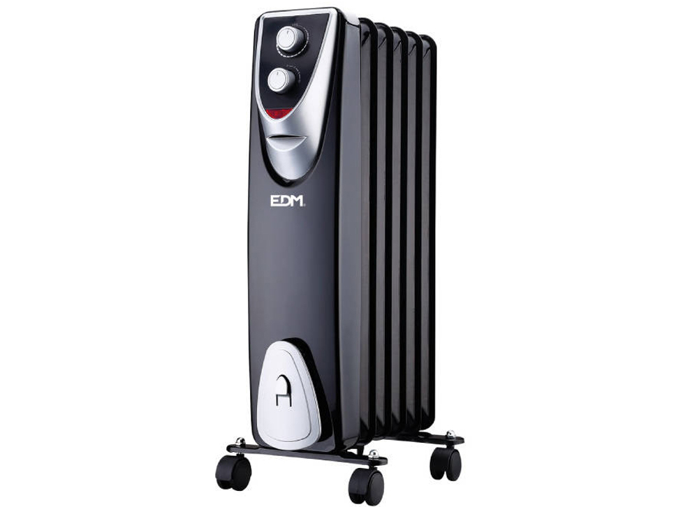 Radiador "Black Edition" Sin Aceite 6 Elementos 400, 600, 1.000W EDM