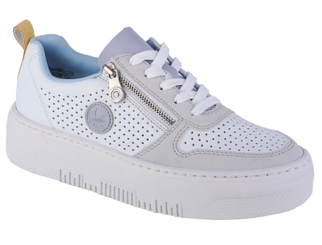 Zapatillas Mujer RIEKER (36 - Cuero Sintético - Blanco)