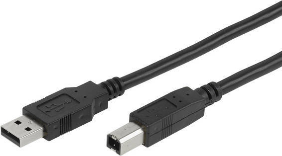 Cable USB VIVANCO (USB - 1.8 m - Negro)