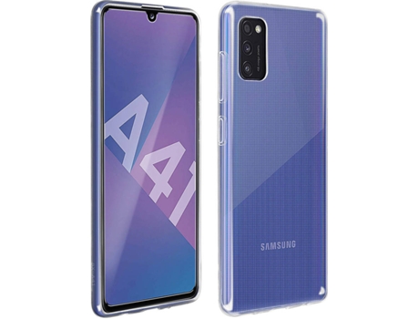 Carcasa y Protector de Cristal Templado Samsung Galaxy A41 4SMARTS PACK-4SMA-A41 Morado