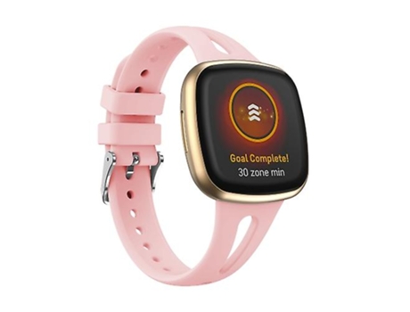 Correa para Fitbit Versa 3/4 Correa de reloj de silicona delgada con forma de gota de agua rosa VENISYMLIS