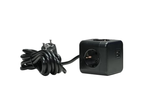 MICROCONNECT GRUCUBE2USB-B3 extensão elétrica 3 m 3 tomada(s) CA Interior Preto