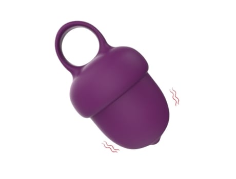 Vibrador de masaje de silicona resistente al agua de 10 frecuencias (púrpura) VEANXIN