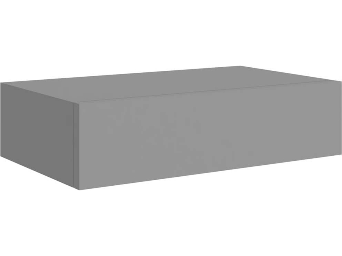 vidaXL Estante con cajón de pared MDF blanco 40x23,5x10 cm