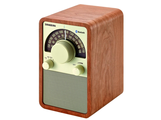 Radio de Mesa SANGEAN WR-15BT Cuero Rojo