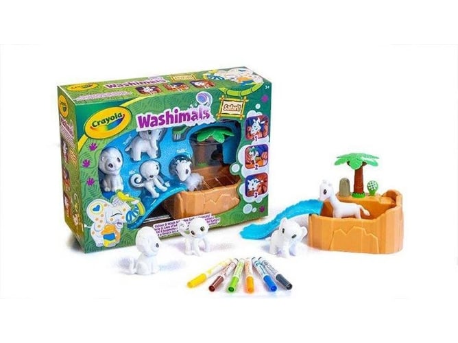 747328 Oasispiscina Con cuatro cachorros crayola para colorear y darles un buen baño los ideal juego regalo desde 3 años jogo pintura washimals safari 4