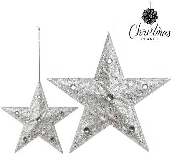 Accesorio Decorativo CHRISTMAS PLANET 8179 plata 10 cm