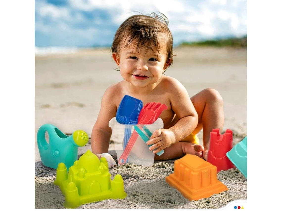 pack de juguetes de playa CB TOYS con cubo y accesorios 18x18x17