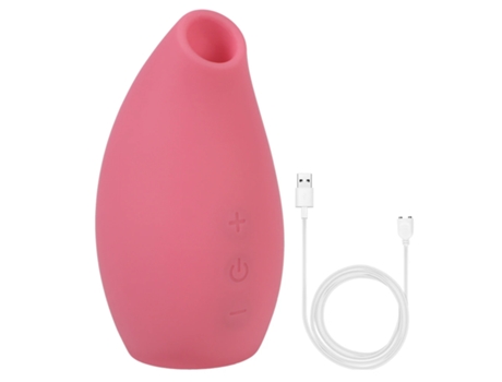 Vibrador de masaje de succión de silicona de 5 frecuencias para mujeres (rosa) VEANXIN