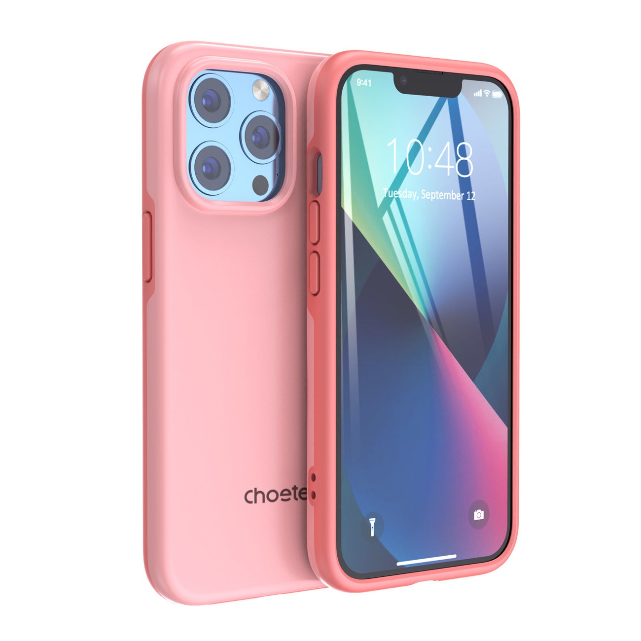 Funda Anti-Queda CHOETECH Mfm Feita para Magsafe para iPhone 13 Pro Rosa Pc0113-Mfm-Pk