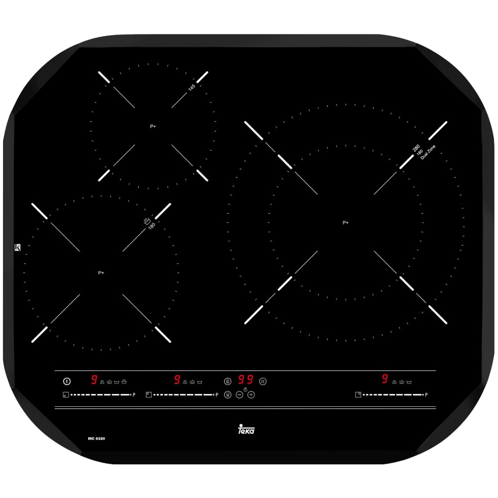 Placa de Inducción TEKA IRC 6320 (Eléctrica - 59 cm - Negro)