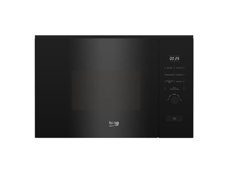 Microondas y Grill Empotrable BEKO 20L 800W. Bloqueo para niños 8 programas de cocción automáticos negro bmgb20212b