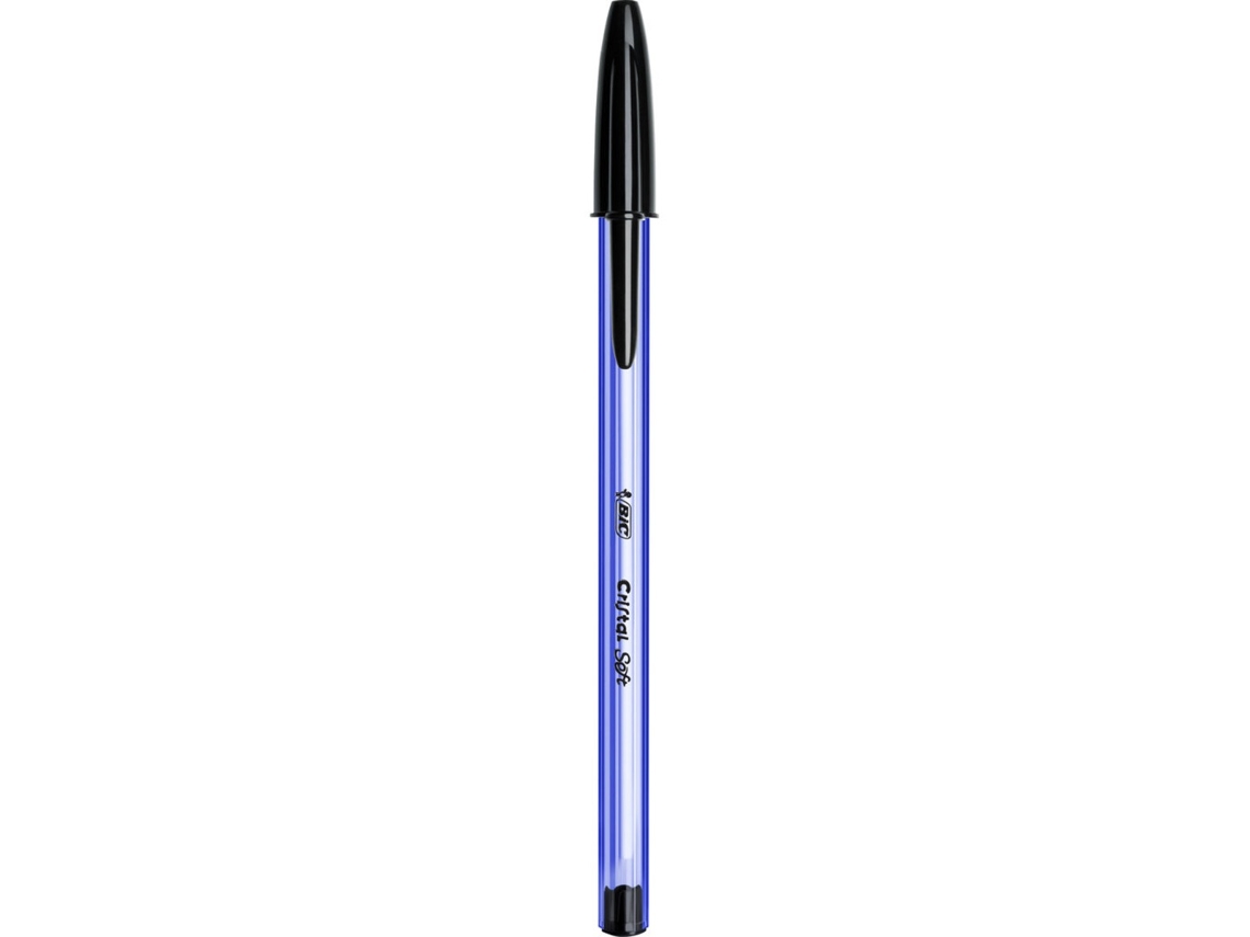 Bolígrafo BIC Cristal Soft Punta Media (Tinta Negra)